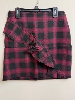Mossimo Supply Co. Women’s Plaid Tartan Ruffle Tube Skirt Size # 4 – New